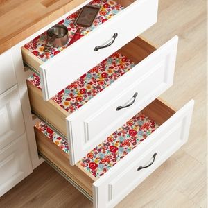 Pioneer Woman " Flea Market Floral " Adhesive Laminate Drawer & Shelf Li…